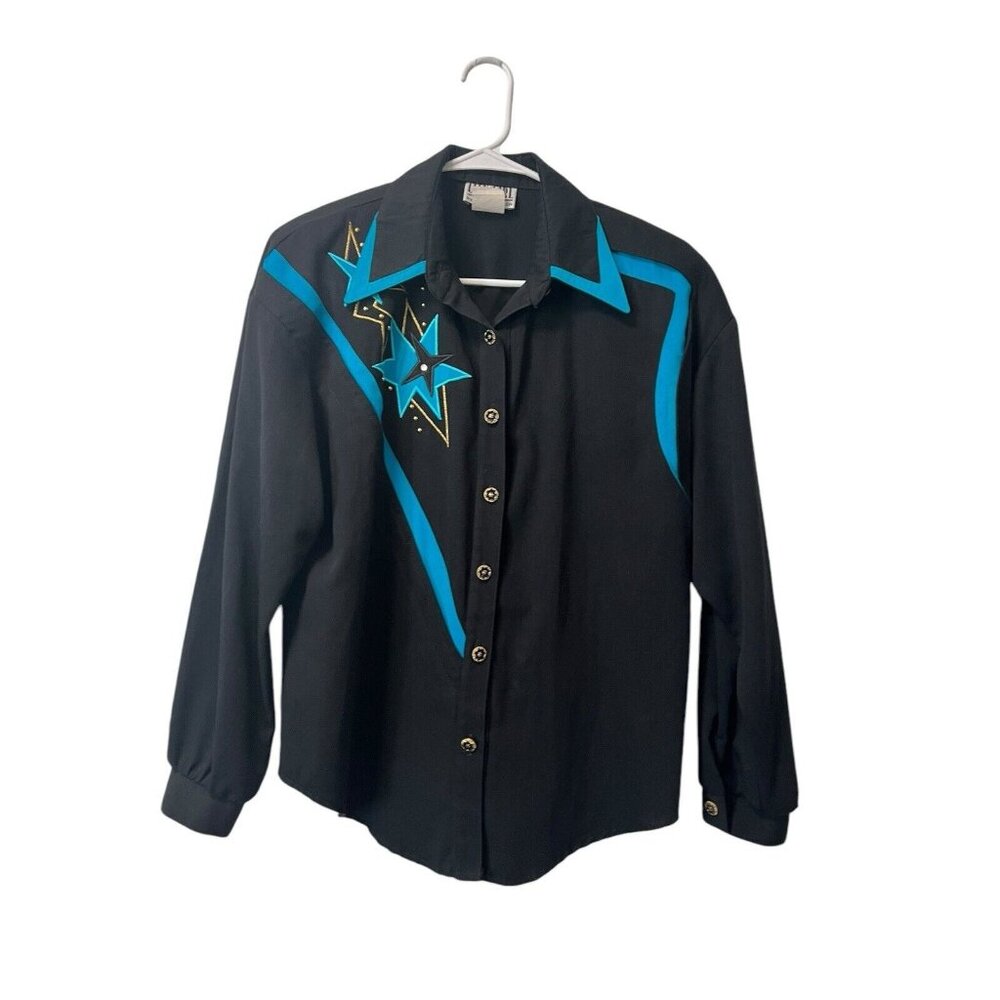 Vintage '80's City‎ Girl By Nancy Bolen Women Long Sleeve Shirt Size 12